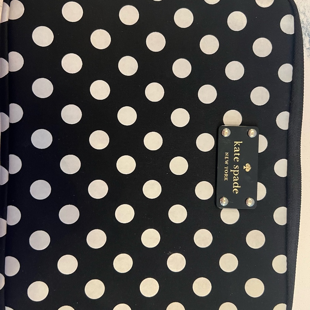 Kate Spade Black and White Polka iPad Case